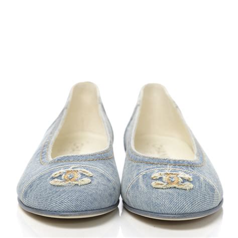 bailarina chanel|Chanel denim ballet flats.